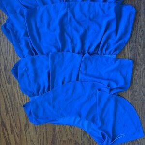 Vibrant Blue Strapless Dress